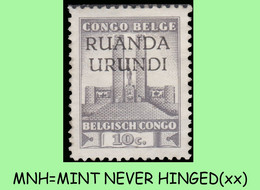 1942 ** RUANDA-URUNDI RU 121 MNH KING ALBERT MOMUMENT - Neufs