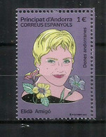 ANDORRA.ESP. Elidà Amigó I Montanya. Leader In The Andorran Feminist Movement. Mint Stamp ** 2022 - Nuevos