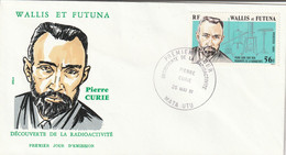 WALLIS Et FUTUNA 1981 FDC Yvert Série 266 - Pierre Curie - Cartas & Documentos