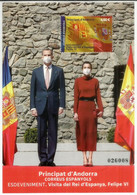 ANDORRA.ESP.Le Roi D’Espagne Et Son épouse En Visite Officielle En Andorre,les 25 Et 26 Mars 2022. Haute Faciale - Hojas Bloque