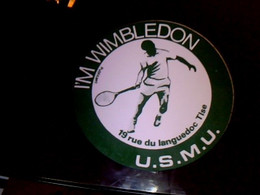 Toulouse  Autocollants  Non Utilisé  Année 70 Club Tennis U.S. M.U. I'm Wimbledon - Other & Unclassified