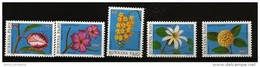 Burkina Faso 1991 N° 838 / 42 ** Flore, Fleurs, Grewia Tenax, Hymenocardia Acide, Cassia Sieberiana, Adenium Obesum - Burkina Faso (1984-...)