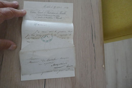 Lettre à En Tête + Cachet Sur Enveloppe Colonie Pénitentiaire Des Matelles Hérault 1860 Montlobre à Propos De Terres - Historische Dokumente