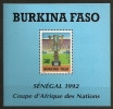 Burkina Faso 1992 N° BF 41 ** Sénégal 92, Coupe D'afrique Des Nations, Football, Coupe, Stade - Burkina Faso (1984-...)