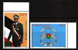 Burkina Faso 2014 N° 1420 / 1 ** Saye Zerbo, Politique, Président, Armoiries, Blason, Cheval, Unité, Progrès, Justice - Burkina Faso (1984-...)