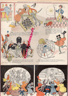 DESSIN AVELOT- LES JEUX -  RECREATIONS- ECHECS-CERCEAU-JEU DE LOTO- LANTERNE MAGIQUE CINEMATOGRAPHE- 1906 - Documenti Storici