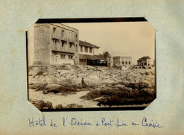 Le Croisic * Photo Albuminée Circa Début 1900 * Hôtel De L'Océan à Port Lin * VILLAS - Le Croisic