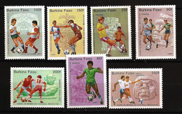 Burkina Faso 1985 N° 666 / 8 + PA 305 / 8 ** Coupe Du Monde, Football, Mexico, Statuettes Inca, Dribble, Adidas, Course - Burkina Faso (1984-...)