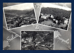 Italie. Saluti Da Scopolo .737 M ( Frazione Di Bedonia - Parma). 3 Viste Con Panorama. 1957 - Parma