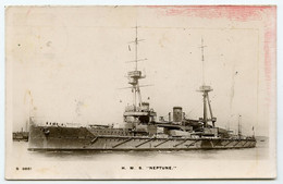 ROYAL NAVY H. M. S. NEPTUNE / ADDRESS - WHITLAND, THE PHARMACY, (WALTERS) - Warships