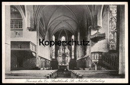 ALTE POSTKARTE EILENBURG ST. NIKOLAI INNERES DER EVANGELISCHEN STADTKIRCHE Kirche Ansichtskarte AK Cpa Postcard - Eilenburg