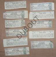 Aandelen Coupons, 11 Stuks, Chemins De Fer Russes - 1915  (C2597) - A - C