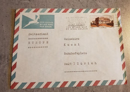 SWA SOUTH WEST AFRICA ENVELOPPE LETTER CIRCULED SEND TO ZURICH - Luftpost