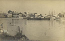 British Honduras, BELIZE, Panorama From The Water (1910s) Frank Read RPPC (2) - Belize