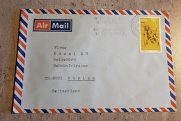 RSA SOUTH AFRICA AIR MAIL ENVELOPPE LETTER CIRCULED SEND TO SWITZERLAND - Luchtpost