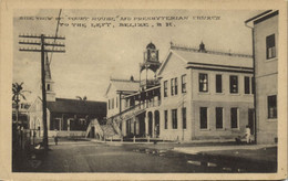 British Honduras, BELIZE, Court House, Presbyterian Church (1930s) Postcard - Belice