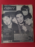 SPAIN AMA LA REVISTA DE LAS AMAS DE CASA ESPAÑOLAS Nº 12 1 JULIO DE 1960 SILVANA MANGANO..ETC OLD MAGAZINE...VER FOTOS.. - [1] Bis 1980