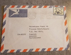 RSA SOUTH AFRICA AIR MAIL ENVELOPPE LETTER CIRCULED SEND TO SWITZERLAND - Luftpost