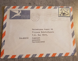 RSA SOUTH AFRICA AIR MAIL ENVELOPPE LETTER CIRCULED SEND TO SWITZERLAND - Luchtpost