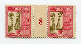 GUADELOUPE TAXE N°29 ** EN PAIRE AVEC MILLESIME 8  ( 1928 ) - Portomarken