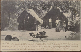 C. P. A. : GUATEMALA :  Rancho De Indios, 2 Sellos En 1906 - Guatemala