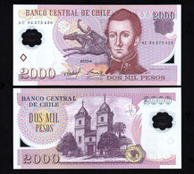 CHILE  P-160a  2000 Pesos  2004  -AC-  UNC - NEUF !!!!!!!!! - Chile