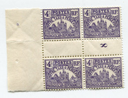 MADAGASCAR TAXE N°9 ** EN BLOC DE 4 AVEC MILLESIME 8  ( 1908 ) - Timbres-taxe