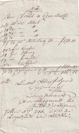 A19435 - RECEIPT FROM AUSTRIAN EMPIRE NOTA HERR VIKOL OLD HANDWRITTEN DOCUMENT - Oostenrijk