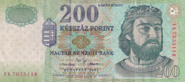 200 FORINT KETSZAZ FORINT HUNGARY 2002 MAGYAR NEMZETI BANK FA7035118 - Hongrie