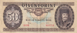 50 FORINT OTVEN FORINT HUNGARY 1983 MAGYAR NEMZETI BANK NATIONAL BANK OF HUNGARY D096 - Hongrie