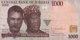 1000 NAIRA ONE THOUSAND NAIRA NIGERIA 2010 CENTRAL BANK OF NIGERIA F90201595 - Nigeria