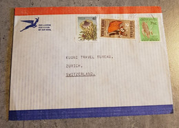 SOUTH AFRICA AIR MAIL PAR AVION ENVELOPPE LETTER COVER CIRCULED SEND TO SWITZERLAND - Luchtpost