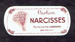 Carte Parfum NARCISSES De LAGRANGE - Anciennes (jusque 1960)