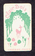 Carte Parfum CLAIR BOIS De LASEGUE - Anciennes (jusque 1960)