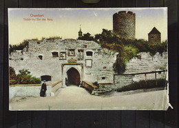 DR: Ansichtskarte Aus Querfurt Mit Thaldorfer Tor Der Burg Um 1920 - Re Ecke Beschädigt - Querfurt