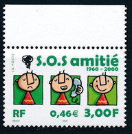 France 2000 - S.O.S. Amitié  YT 3356** Bord De Feuille - Neufs