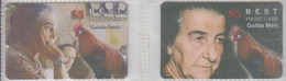 ISRAEL PRIME MINISTER GOLDA MEIR LUNAR GOROSCOPE ROOSTER 2 PHONE CARDS - Personnages