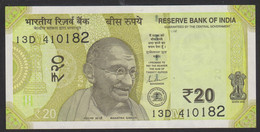 India 20 Rupees 2021 P110 Letter M UNC - India