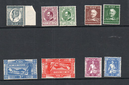 IRELAND  - 1943/1946 - MINT SELECTION OF  9 STAMPS MINT HINGED - FINE   SG CAT £22.55 - Ungebraucht