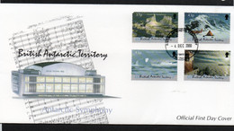 BRITISH ANTARCTIC TERRITORY -  2000 - SYMPHONY SET OF 4 ON ILLUSTRATED FDC , SG £21 AS STAMPS ALONE - FDC