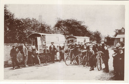 Romany Gipsy Gipsies & Caravan Bicycles In Surrey RPC Postcard - Surrey