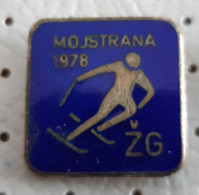 Skiing Competition Race Mojstrana 1978 Giant Slalom Slovenia Ex Yugoslavia Enamel Pin - Sports D'hiver