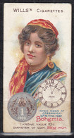 WILLS's Cigarettes, Sammelbilder: Time & Money In Different Countries Nr. 35: Böhmen, Um 1910 - Wills