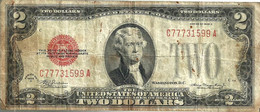 USA UNITED STATES $2 MAN JEFFERSON FRONT BUILDING BACK  SERIES 1928 AF P378d READ DESCRIPTION CAREFULLY !!! - Billetes De Estados Unidos (1928-1953)