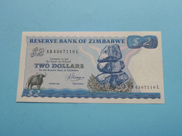 TWO Dollars ( AB430711OL ) Zimbabwe / 1983 ( For Grade, Please See Photo ) UNC ! - Simbabwe