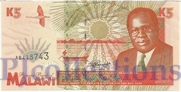 MALAWI 5 KWACHA 1995 PICK 30 UNC - Malawi