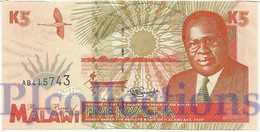 LOT MALAWI 5 KWACHA 1995 PICK 30 UNC X 5 PCS - Malawi