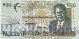 MALAWI 20 KWACHA 1995 PICK 32 UNC - Malawi