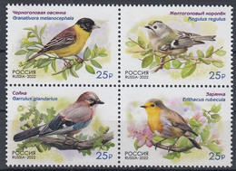 RUSSIA 3084-3087,unused,birds - Nuevos