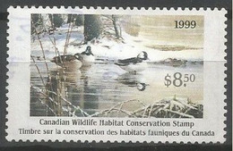 Canada 1999 Wildlife Duck Stamp Used - FV.8.50CAD - Duck Stamps